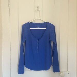 aerie Ribbed Long Sleeve Top